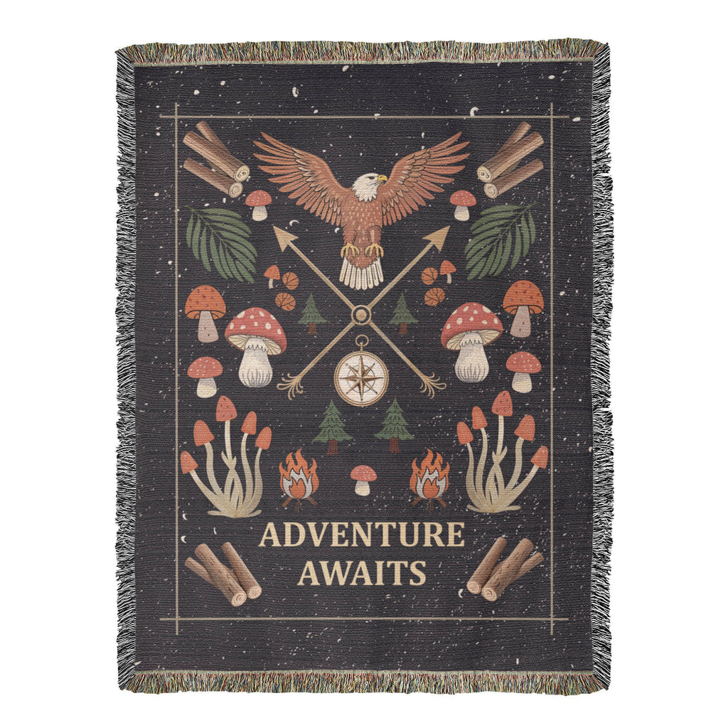 Adventure Awaits – Woven Blanket