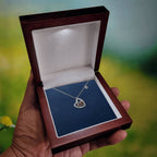 Baby Feet Heart Necklace