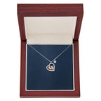 Baby Feet Heart Necklace