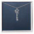 Graduation Cap Name Necklace