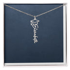 Graduation Cap Name Necklace
