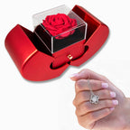 Love Knot Necklace – Red Heart Rose Box