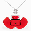 Love Knot Necklace – Red Heart Rose Box