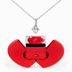 Alluring Beauty Necklace – Red Heart Rose Box